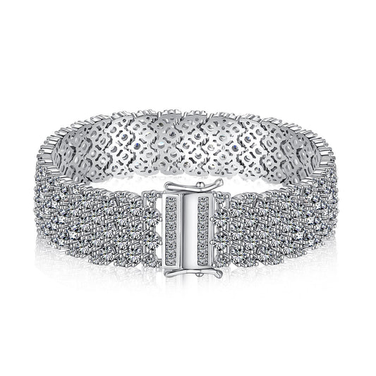 [Luck&Love]Ornate Elegant Round Cut Party Bracelet