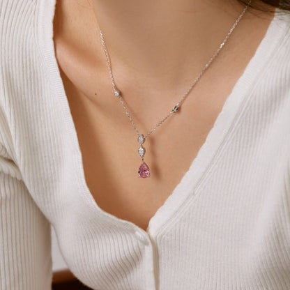 [Luck&Love]Dazzling Pear Cut Necklace