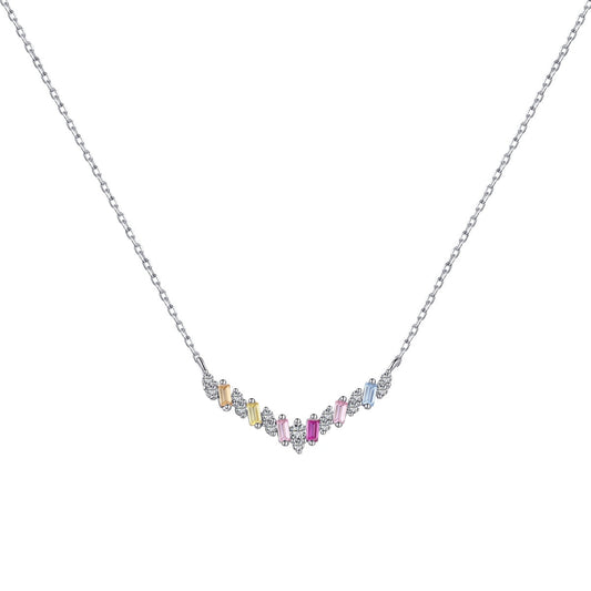 [Luck&Love]Dazzling Rainbow Necklace