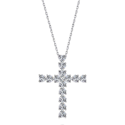 [Luck&Love]Radiant Cross Shape Necklace