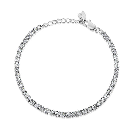 [Luck&Love]Sparkling Round Cut Daily Bracelet