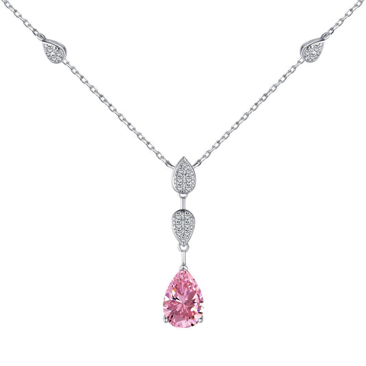 [Luck&Love]Dazzling Pear Cut Necklace