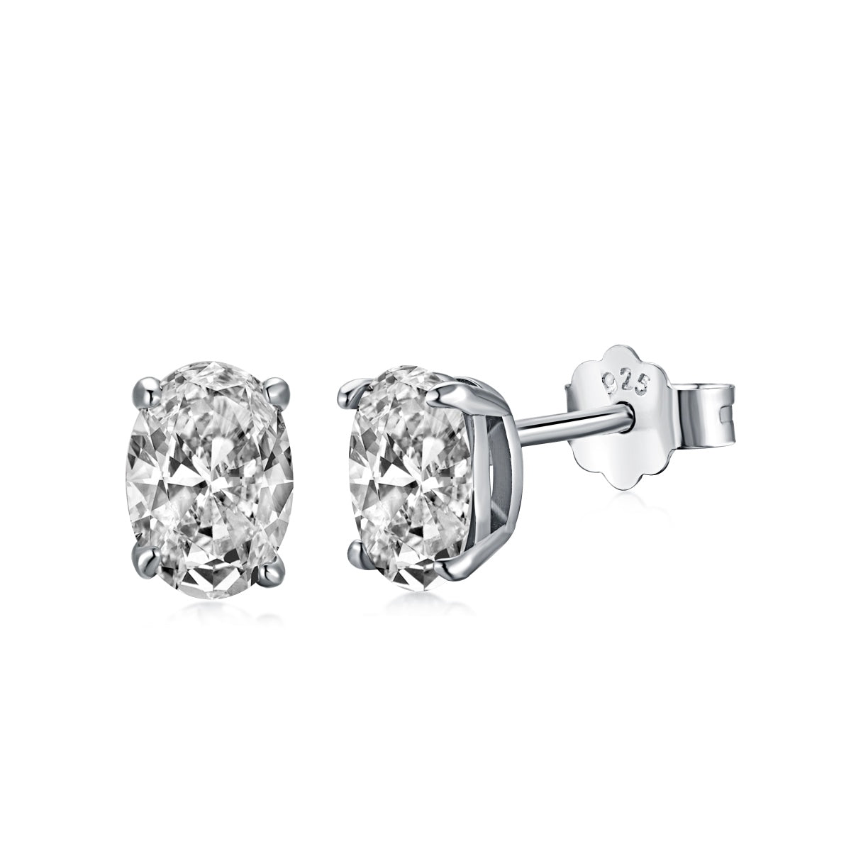 [Luck&Love]Oval Classic Dignified Elegant Earrings