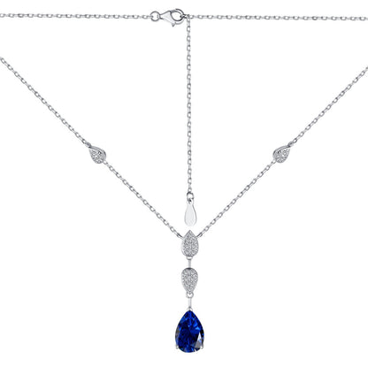 [Luck&Love]Dazzling Pear Cut Necklace