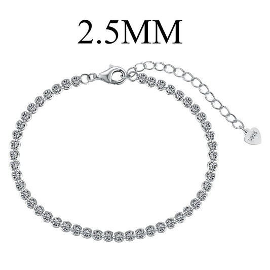 [Luck&Love]Dazzling Sparkling Round Cut Daily Bracelet