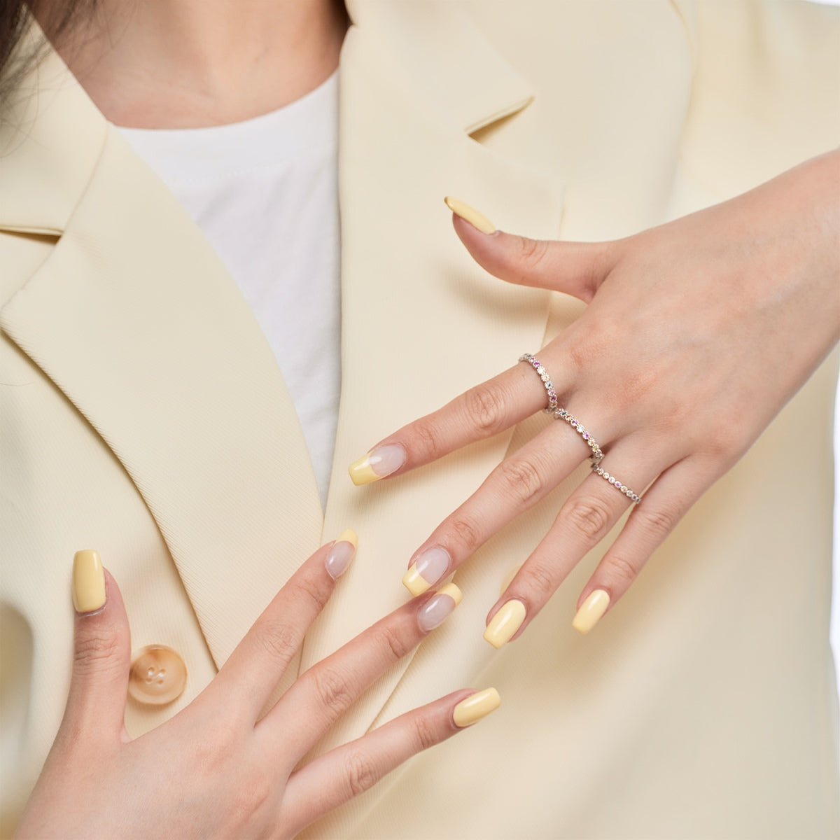 [Luck&Love]Elegant Vivid Round Cut Daily Ring