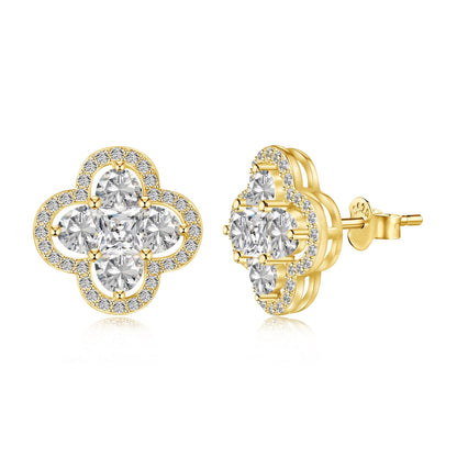 [Luck&Love]Lucky Four-Leaf Clover Exquisite Earrings