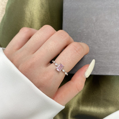 [Luck&Love]1.0 Carat Dainty Resplendent Radiant Cut Daily Ring