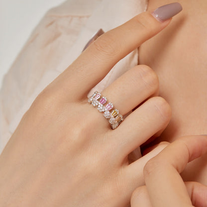 [Luck&Love]Gorgeous Radiant Cut Daily Ring