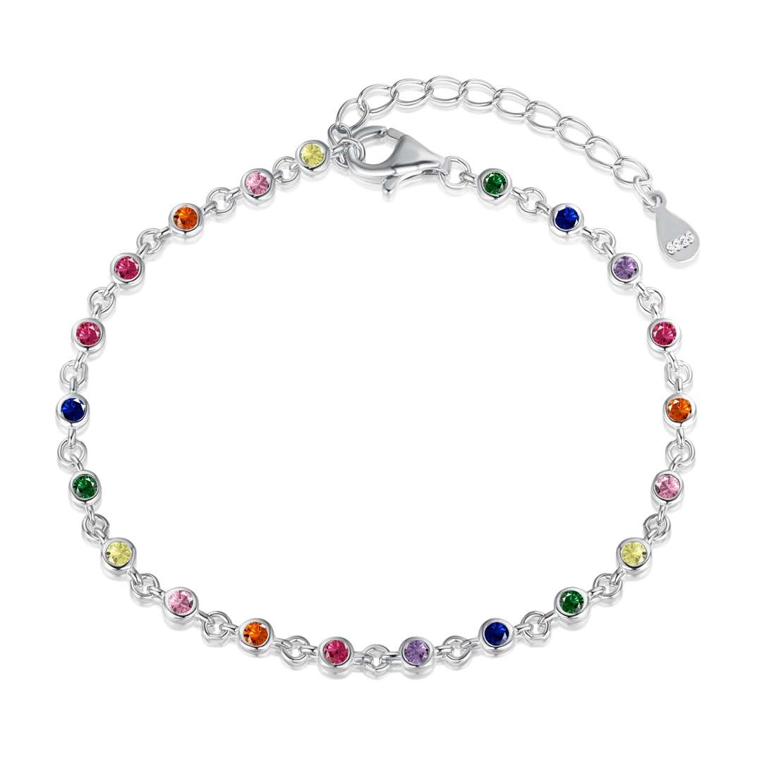 [Luck&Love]Colorful Bead Array Bracelet