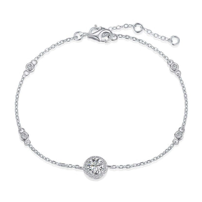 [Luck&Love]Dazzling Round Cut Shape Bracelet