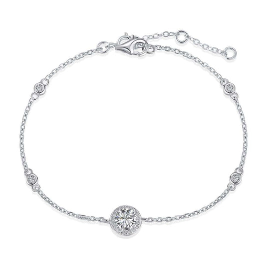 [Luck&Love]Dazzling Round Cut Shape Bracelet