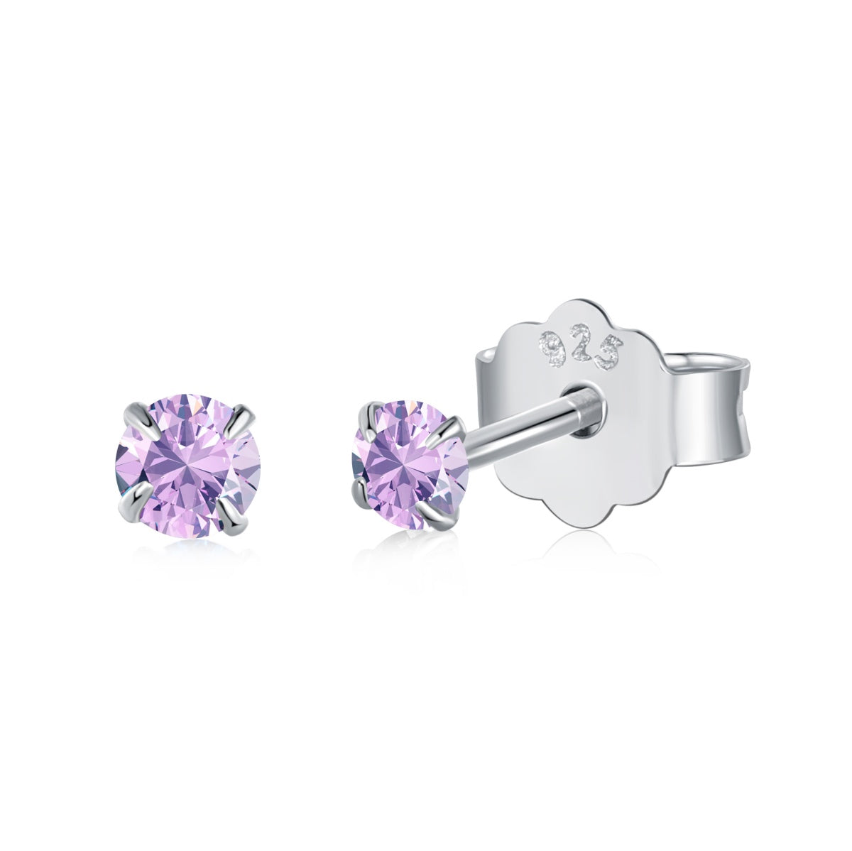 [Luck&Love]Delicate Solitaire Earrings