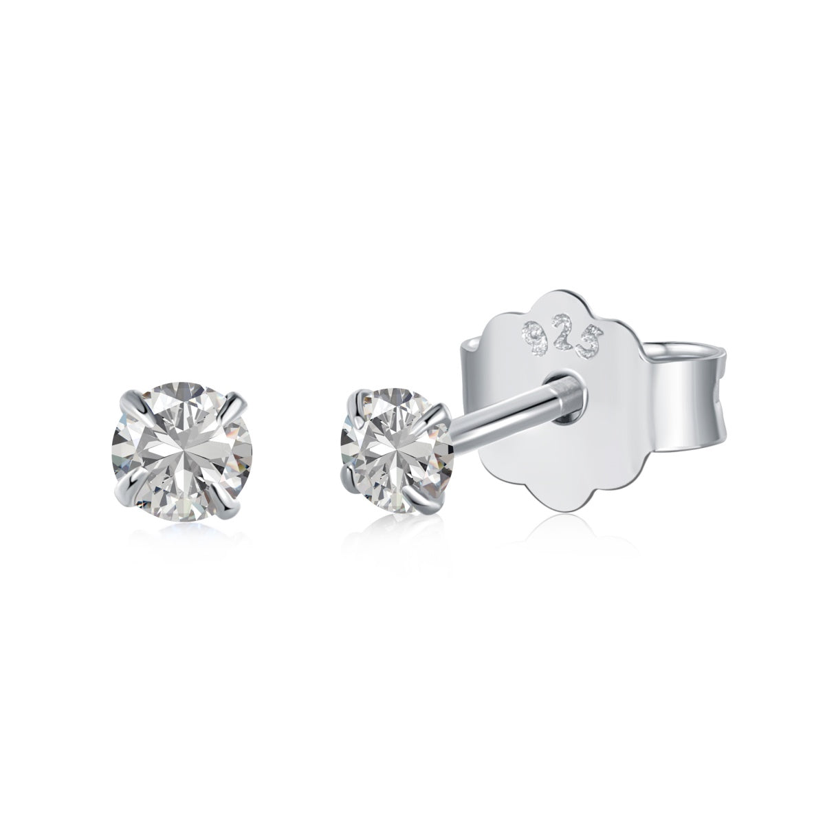 [Luck&Love]Delicate Solitaire Earrings