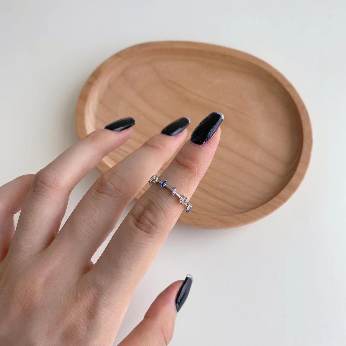 [Luck&Love]Unique Trapezoid Cut Daily Ring