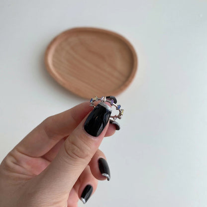 [Luck&Love]Unique Trapezoid Cut Daily Ring