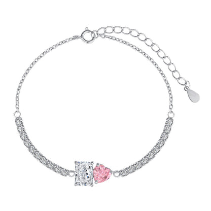 [Luck&Love]Dazzling Unique Multi Shape Lover Bracelet