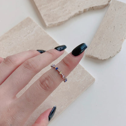 [Luck&Love]Unique Trapezoid Cut Daily Ring