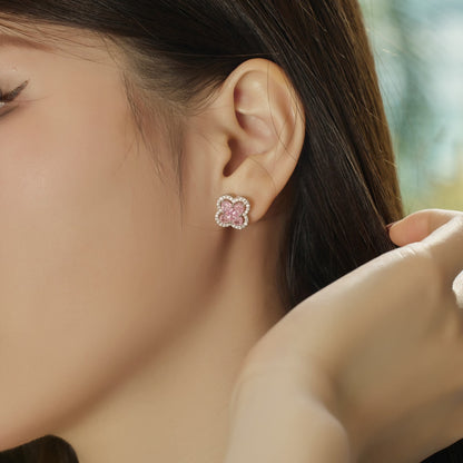 [Luck&Love]Lucky Four-Leaf Clover Exquisite Earrings