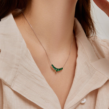 [Luck&Love]Dainty Colorful Heart Necklace