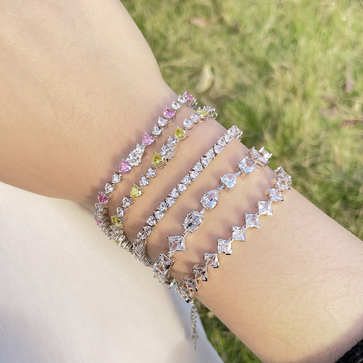 [Luck&Love]Unique Exquisite Multi Cut Daily Bracelet