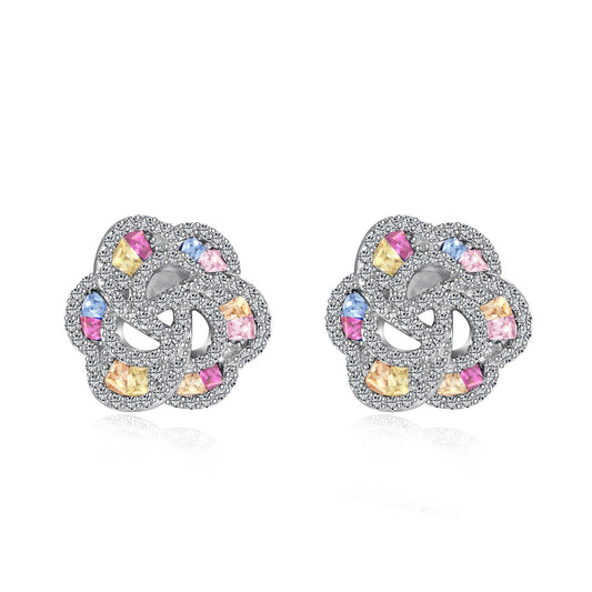 [Luck&Love]Exquisite Flower Shape Daily Earrings