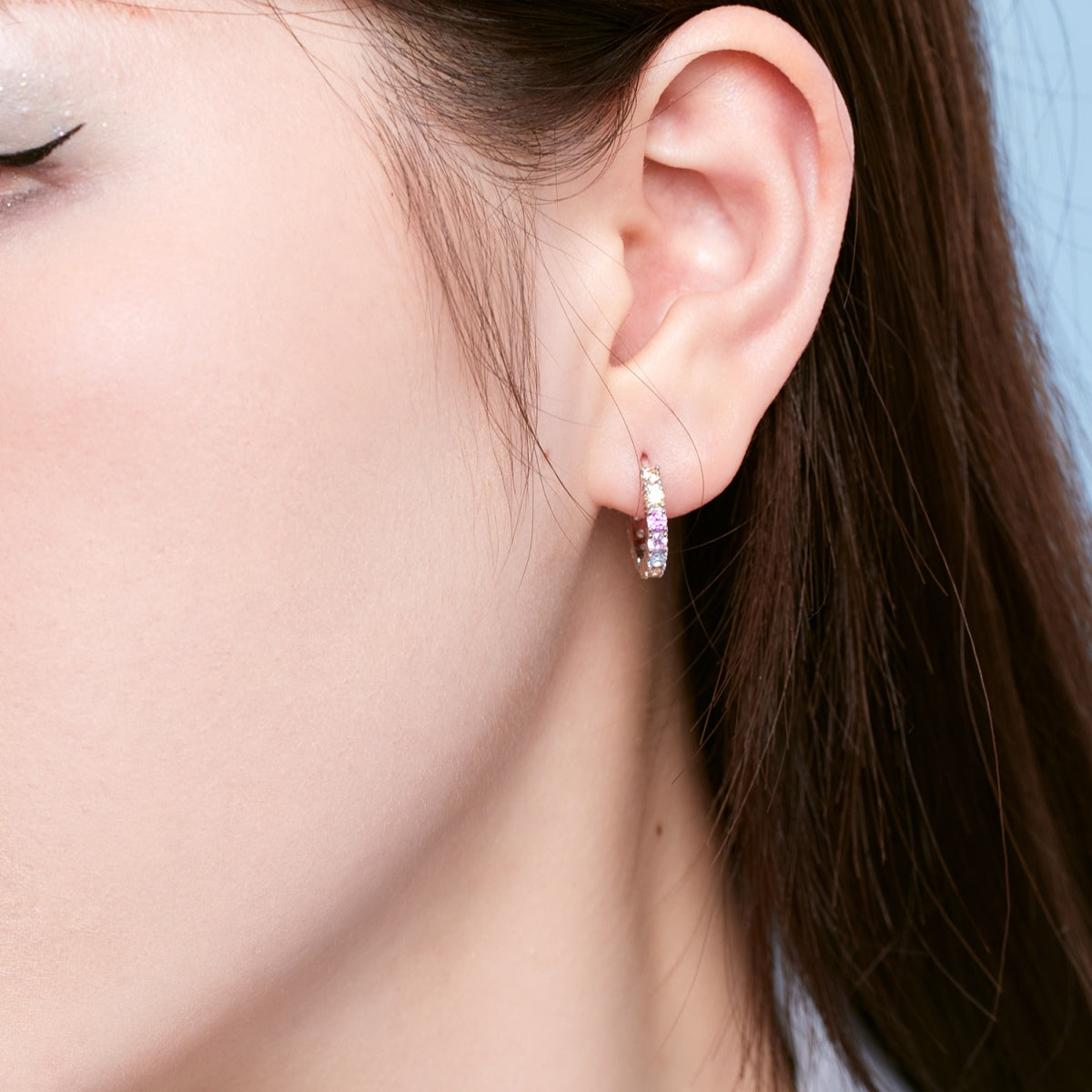 [Luck&Love]Radiant Colorful Round Cut Earrings