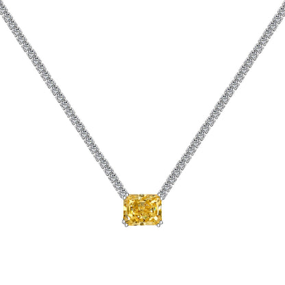 [Luck&Love]4.0 Carat Elegant Radiant Cut Necklace