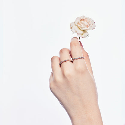 [Luck&Love]Dainty Colorful Round Cut Party Ring