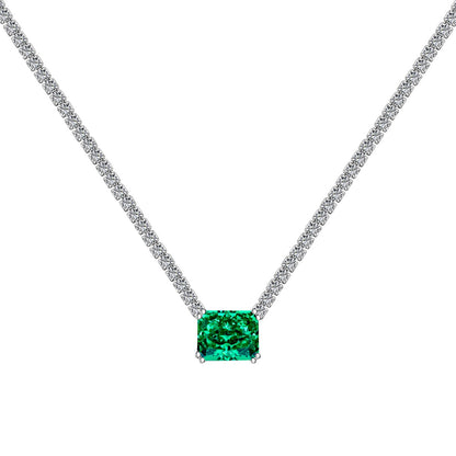 [Luck&Love]4.0 Carat Elegant Radiant Cut Necklace