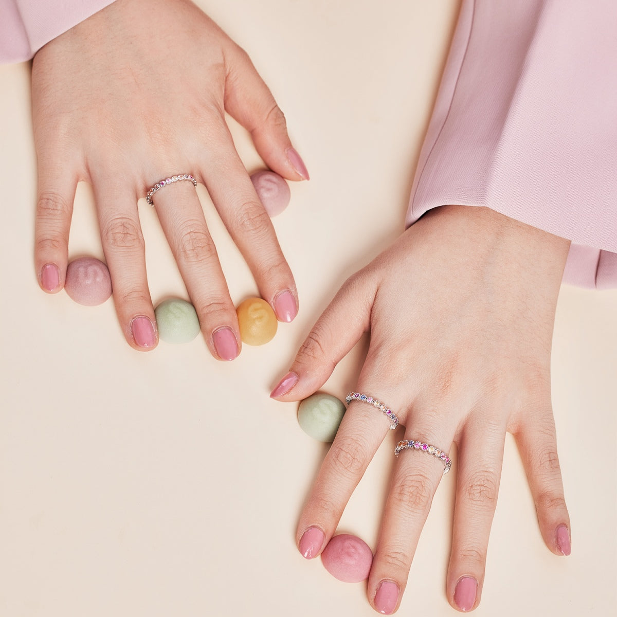 [Luck&Love]Exquisite Colorful Round Cut Party Ring