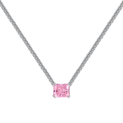 [Luck&Love]4.0 Carat Elegant Radiant Cut Necklace