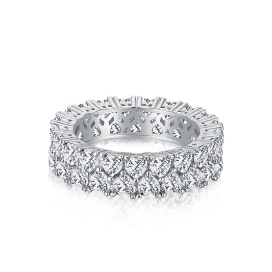 [Luck&Love]Sparkling Full Heart Ring