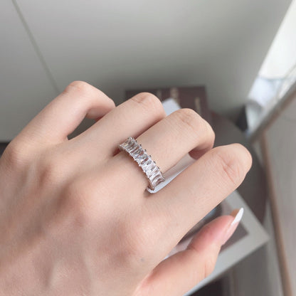 [Luck&Love]Unique Colorful Radiant Cut RIng