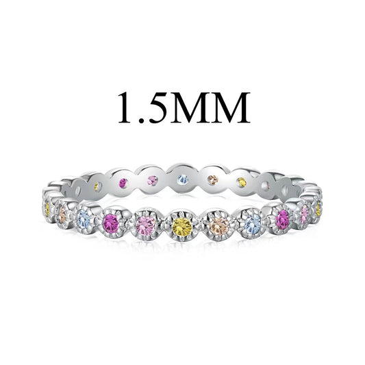 [Luck&Love]Radiant Sparkling Round Cut Daily Ring